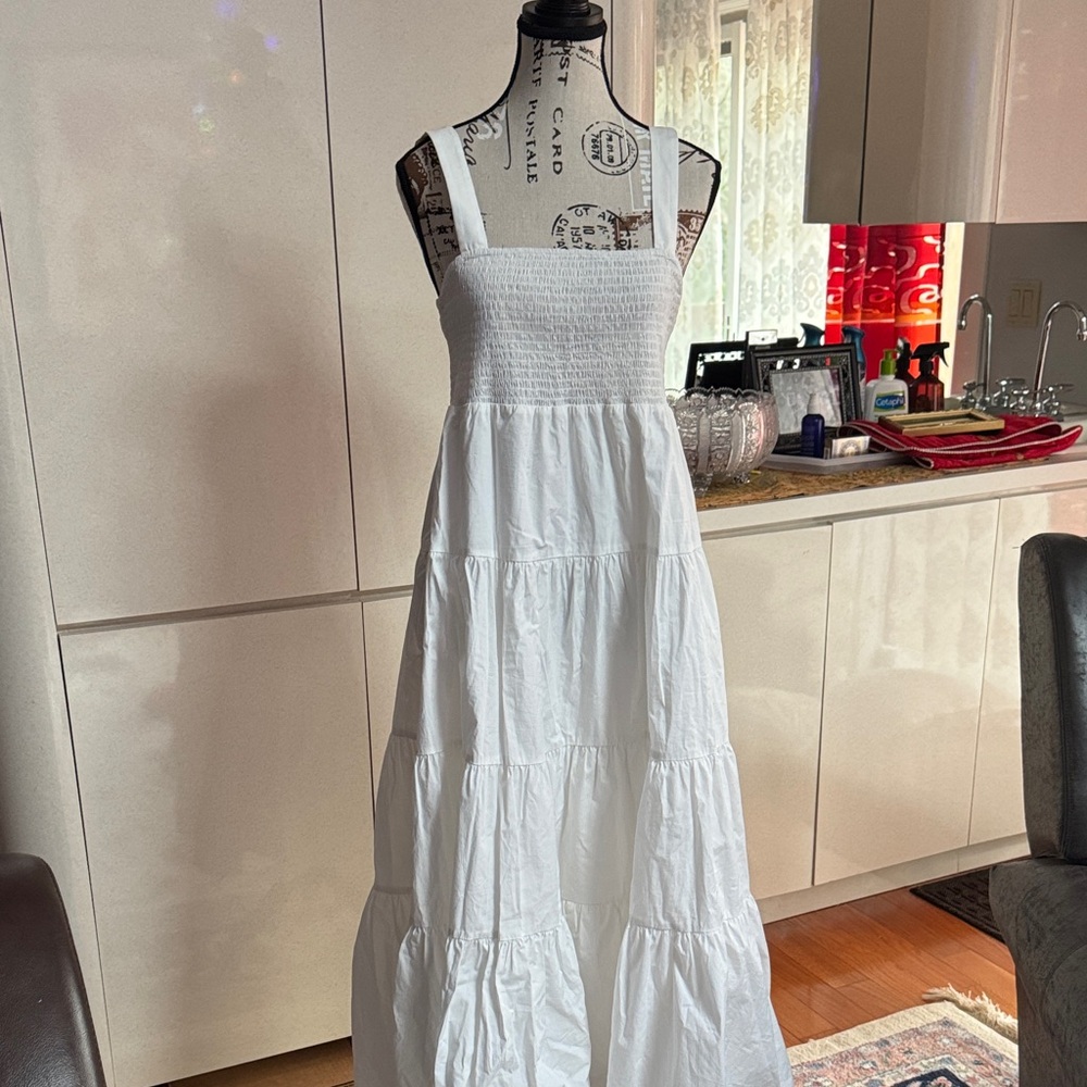 MICHAEL Michael Kors White Strapless Dress